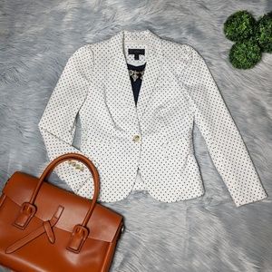 J.Crew Puff-sleeve Blazer in Triangle Dot